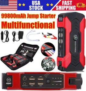 99800mAh Car Jump Starter Booster Jumper Power Box Bank Battery Charger Portable - Picture 1 of 21