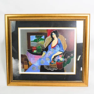 Itzchak Tarkay (1935-2012) 235/350 Signed Framed Serigraph COA "Blue Afternoon" - Picture 1 of 5