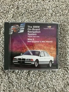 1998 BMW On-Board Navigation CD - New England & Mid Atlantic Digital Road Maps - Picture 1 of 2
