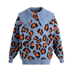 RH Kids Girls Winter Pullover Knit Sweater Lapel Collar Warm Coat 3-9Y RHK3002 - Picture 1 of 15