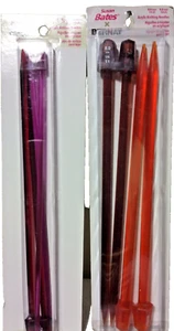 Susan Bates Crystalites Straight Knitting Needles 4 Sizes 7&9. And 11&13. New - Picture 1 of 1