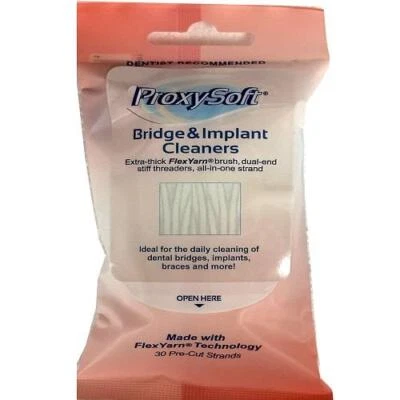 ProxySoft Bridge & Implant Interdental Cleaners - Pack of 30 Strands x 6 Pack