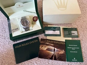 Rolex Explorer II 16570 Full Set 2007/08 M Serial Service 2016 Rehaut 40mm Black - Picture 1 of 24