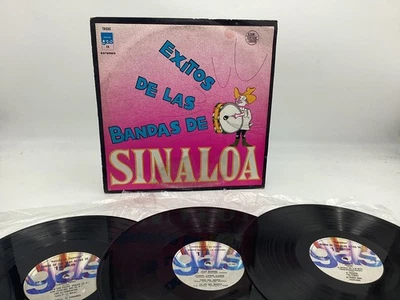 EXITOS DE LAS BANDAS DE SINALOA (GAS 3x VINYL LP MEXICO) NM- (rare!) - Image 1 of 4