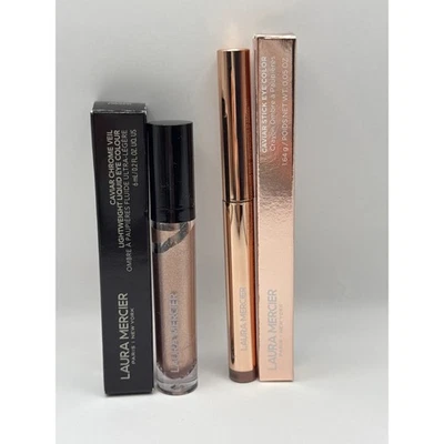 Laura Mercier Caviar Chrome Veil Liquid Eye Colour + Stick Eye Color Crayon BNIB - Image 1 of 4