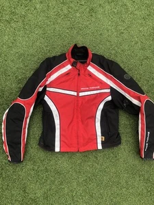 Frank Thomas Jacket Red/Black/white Aqua Pore Waterproof Padded Size L - Picture 1 of 8
