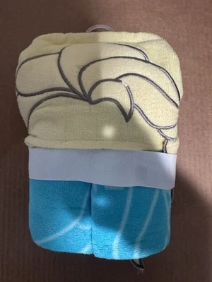DISNEY FROZEN KIDS ELSA HOODED BATH TOWEL WRAP BLUE W/ SNOWFLAKES NEW NO TAGS Foto 1 de 4