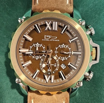Reloj Daniel Steiger Hombre Marrón Cronógrafo Modelo 6161-M Foto 1 de 4