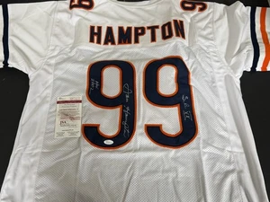 Dan Hampton Bears Autographed Signed Jersey JSA COA SBXX HOF 2002 White - Picture 1 of 3