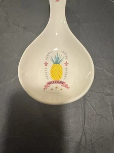 Rae Dunn Welcome Spoon Rest Pineapple Hospitality - Picture 1 of 10