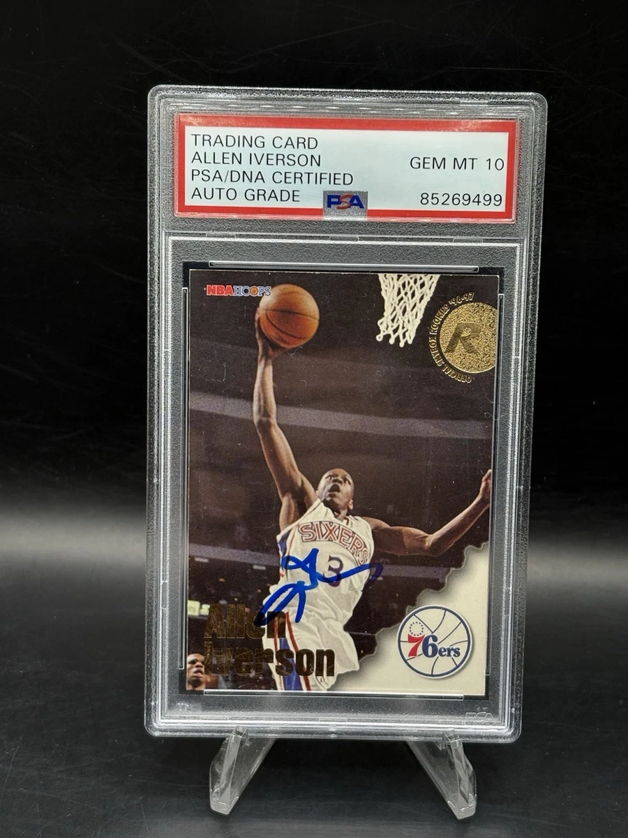 Allen Iverson 10 Graded Basketball Trading Cards & Accessories for