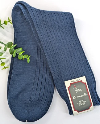 😍Pantherella Vntg Collection Тонкий Шерстяной Носок Меринос Ручной Связанный Носок Сделано в Англии - Изображение 1 из 4