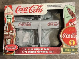 1927 Airplane Bank Coca-Cola 1/72 Scale Die Cast Airplane 27247 New In Box - Picture 1 of 7