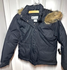 Columbia Stormy Ridge II Duck Down Parka Black Faux Fur 2006 Womens XL NWOT*** - Picture 1 of 22