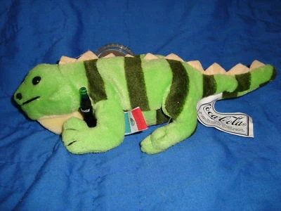Coca Cola Collectable Plush Beanbag Iguana Lizard Paco - Bild 1 von 4