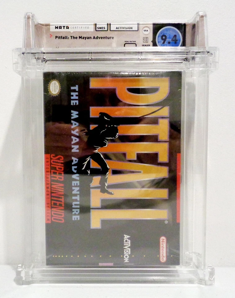 Pitfall: The Mayan Adventure Super Nintendo SNES New Sealed GRADED WATA 9.4 A+ - Image 1 of 4