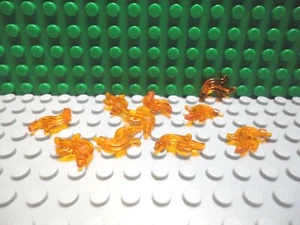 Lego mini figure 10 Trans Orange feather plume pirate castle NEW - Picture 1 of 1