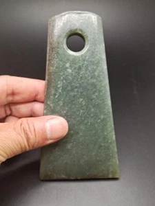 Chinesische alte Jade, edle Sammlung, Hongshan Kultur, Jaspis, seltene Axt, Statue Au - Bild 1 von 4