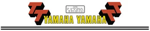Old El Toro Orange Fuel Tank Decal Set For Yamaha 1977 TT500 1T1-24161-00 5-051 - Picture 1 of 2