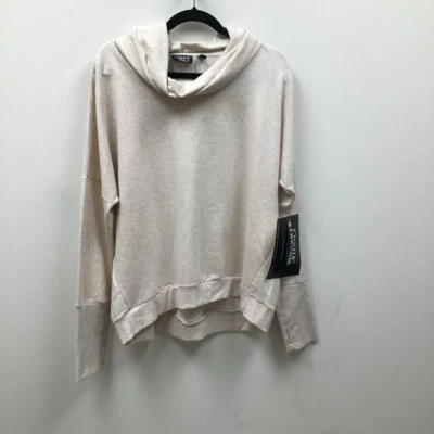 Onque Casuals Womens Pullover Sweatshirt Beige Cowl Long Sleeve Thumbhole L New - Image 1 of 4