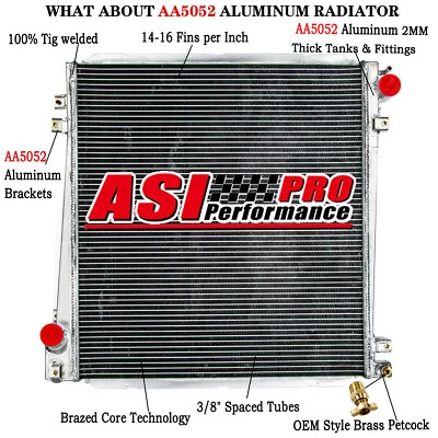 3 Row Aluminum Radiator fit 2002-05 Ford Explorer/ Mercury Mountaineer 4.0L&4.6L - Image 1 of 4