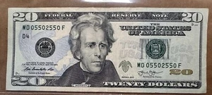 $20 BILL TRINARY FANCY SERIAL NUMBERS RARE - Picture 1 of 12