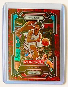 2023-24 Prizm Monopoly Ja Morant Red Icon Prizm - Picture 1 of 2