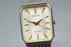 *N NEUWERTIG* Vintage CITIZEN Sharex 1032-T105000 Damen 24mm Tank QZ Uhr aus Japan - Bild 1 von 10