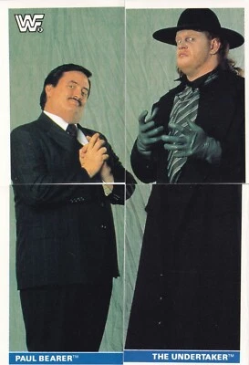 Гробовщик 1991 EuroFlash WWF суперзвезда наклейки дебютант карта набор 146 147 148 149 - Изображение 1 из 4