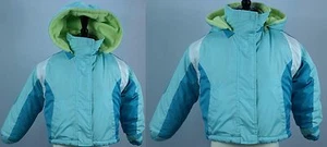 Girl's Rothschild Blue Green 4-in-1 Winter Ski Coat Zip-Out Rev Jacket - Sz 4/S - Picture 1 of 10