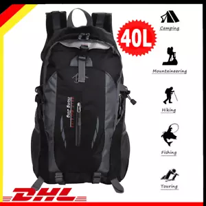 40L Rucksack Trekking Reise Wanderrucksack Wasserdicht Herren Damen Outdoor - Bild 1 von 20