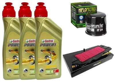 CASTROL NYPSO HIFLO KIT/TAGLIANDO HONDA SILVER/WING 400 600 CASTROL POWER 1 10W40 FILTRO OLIO ARIA