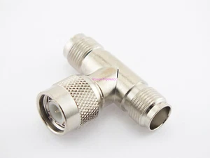 Adaptador coaxial TNC macho a TNC hembra TEE RF Connector - USA Vendedor de jamón - Imagen 1 de 1