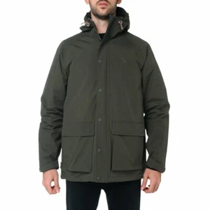 Element Koa Lined Hooded Khaki Windbreaker Jacket, Size M. NWT, RRP $129.99. - Picture 1 of 5