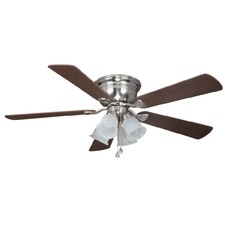 Harbor Breeze Ceiling Fans | eBay - 52-in Brushed Nickel Flush Mount Indoor Ceiling Fan with Light Kit Home  Decor