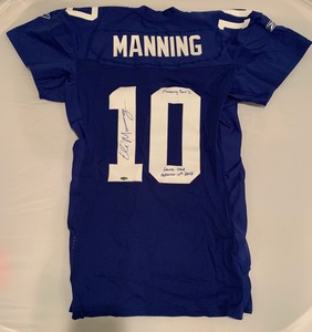 eli manning signed jersey framed