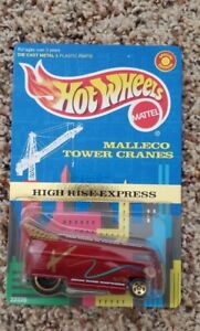 Hot Wheels Red Malleco Tower Cranes High Rise Express Volkswagen VW Drag Bus