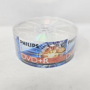 Philips DVD+R 4.7GB 120 Minute 1-16x Speed 25 PACK - Picture 1 of 6