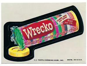 Topps Wacky Packages 1975 12ª serie 12 Wrecko Candy casi nuevo - Imagen 1 de 1