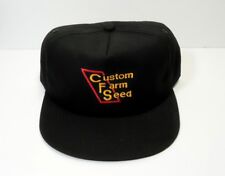 Vtg Custom Farm Seed Hat Farm Advertising Snap Back Trucker Cap