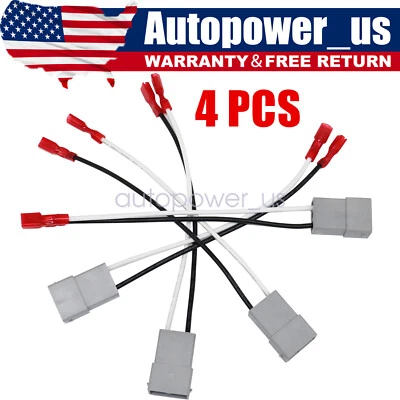 4x Adaptador de conector de altavoz seleccionado para Honda CR-X Pilot Prelude Ridgeline S2000 Foto 1 de 4