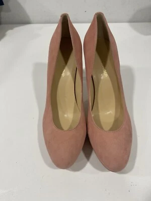 Zapatos de salón de gamuza Ivanka Trump para mujer 8,5 m zapatos de tacón delgado rosa polvoriento fiesta glamorosa Foto 1 de 4