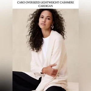 Banana Republic Caro Oversized Lightweight Cashmere Boyfriend Cardigan Sweater - Picture 1 of 16