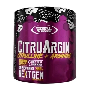 REAL PHARM CITRUARGIN ARGININE CITRULLINE PUMP PRE WORKOUT 300G BLUE RASPBERRY - Picture 1 of 1