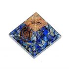 Lapis Lazuli Crystal Orgone Pyramid | Energy Generator for Reiki Healing
