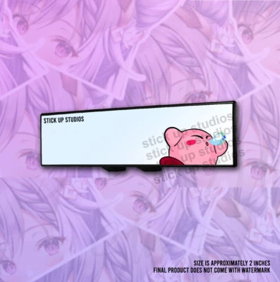Mini Pegatina Peeker Kirby Angry Knife Peeker, Pegatina Vinilo Chibi Kawaii, Kirby  Foto 1 de 2