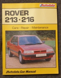 Rover 213 & 216 Autodata Repair Manual - Picture 1 of 8