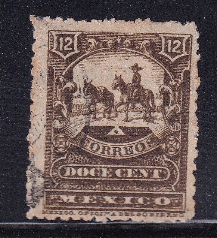 ucw55 México 1896 Cartero a caballo Sc#262 Mc#195A Foto 1 de 1