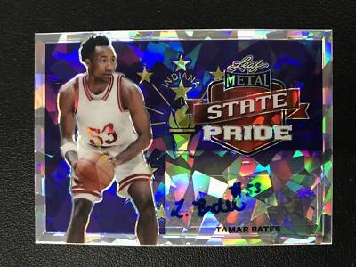 2021-22 Leaf Metal #SP-TB1 Tamar Bates State Pride Auto Silver Crystal - Image 1 of 2
