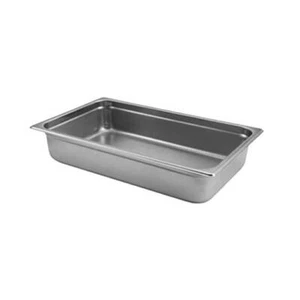 Full-Size Anti-Jam Stainless Steel Steam Table Pans Hotel Food Prep Pan 4" Deep - Picture 1 of 1